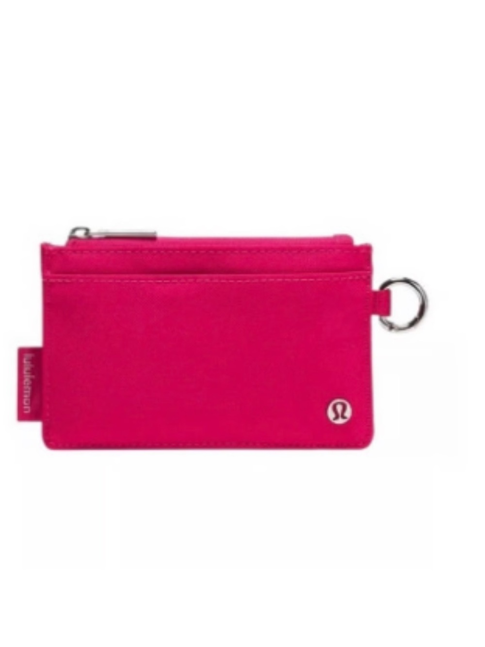 Lululemon Clippable Card Case Calypso Pink Silver